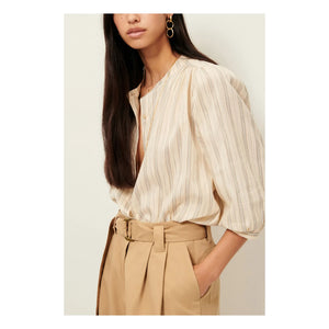 Sessùn - Striped Blouse | Light blue