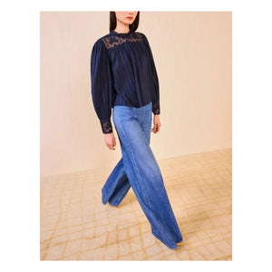 Ulla Johnson - Blusa Cornelia | Azul noche