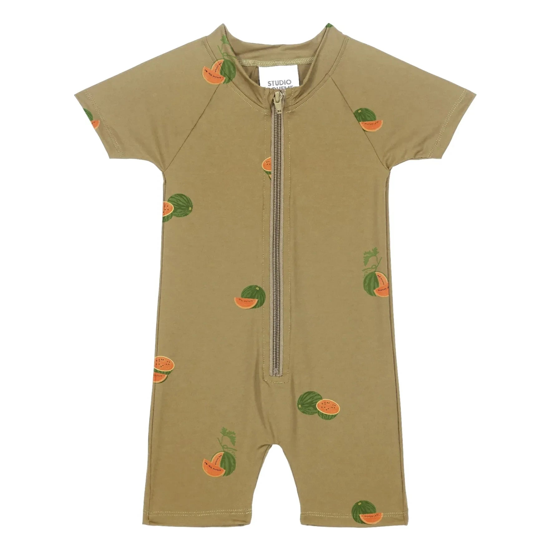 Studio Bohème - Anti-UV-Overall Lulu Watermelons aus recycelten Fasern | Khaki