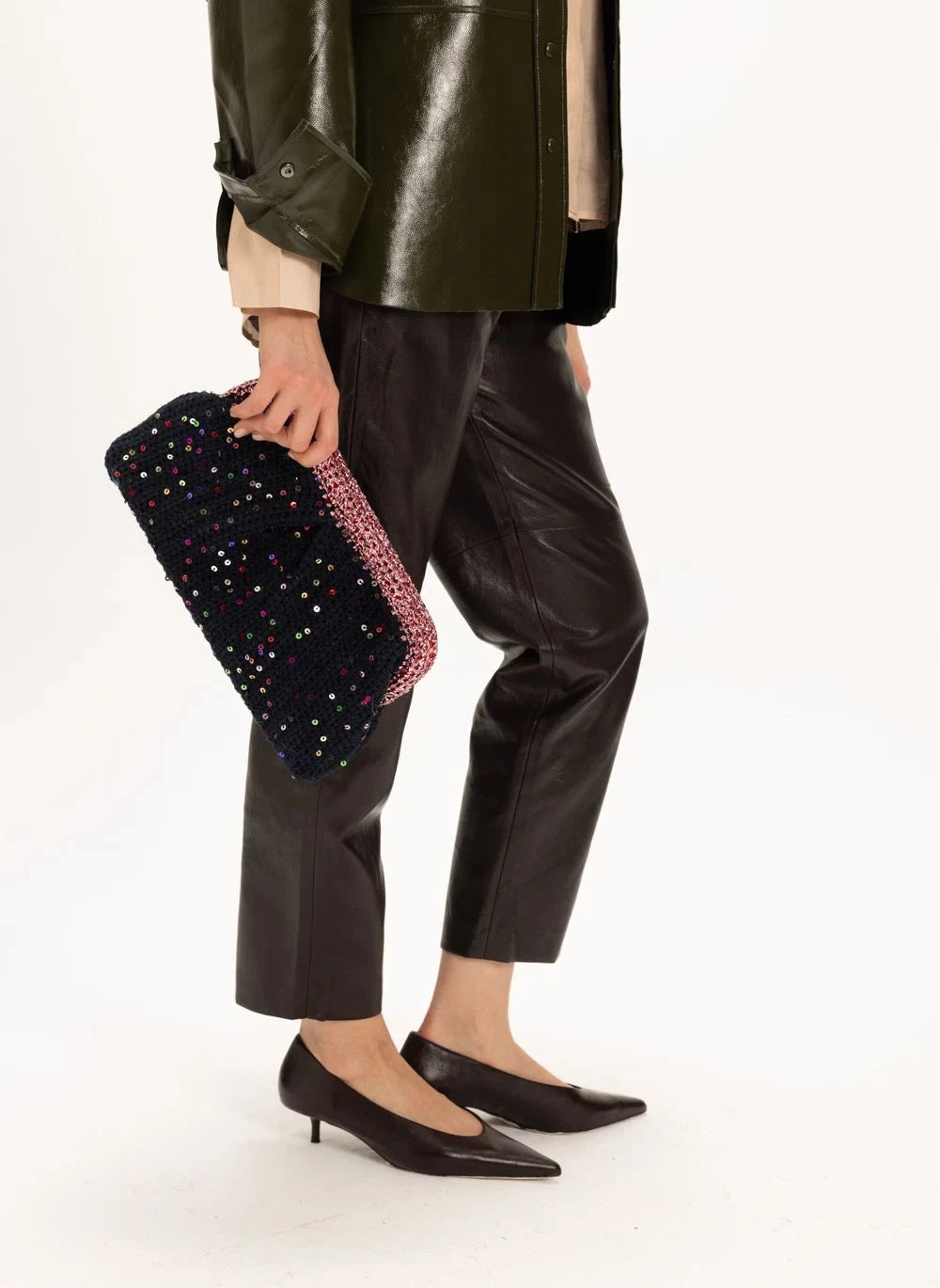 Nadia Dafri - Melike Clutch Large | Siyah