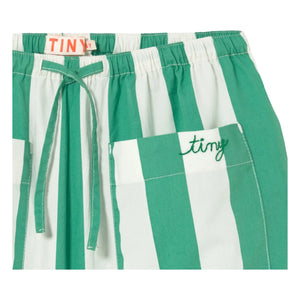 Tinycottons - Yeşil Küçük Çizgili Pantolon