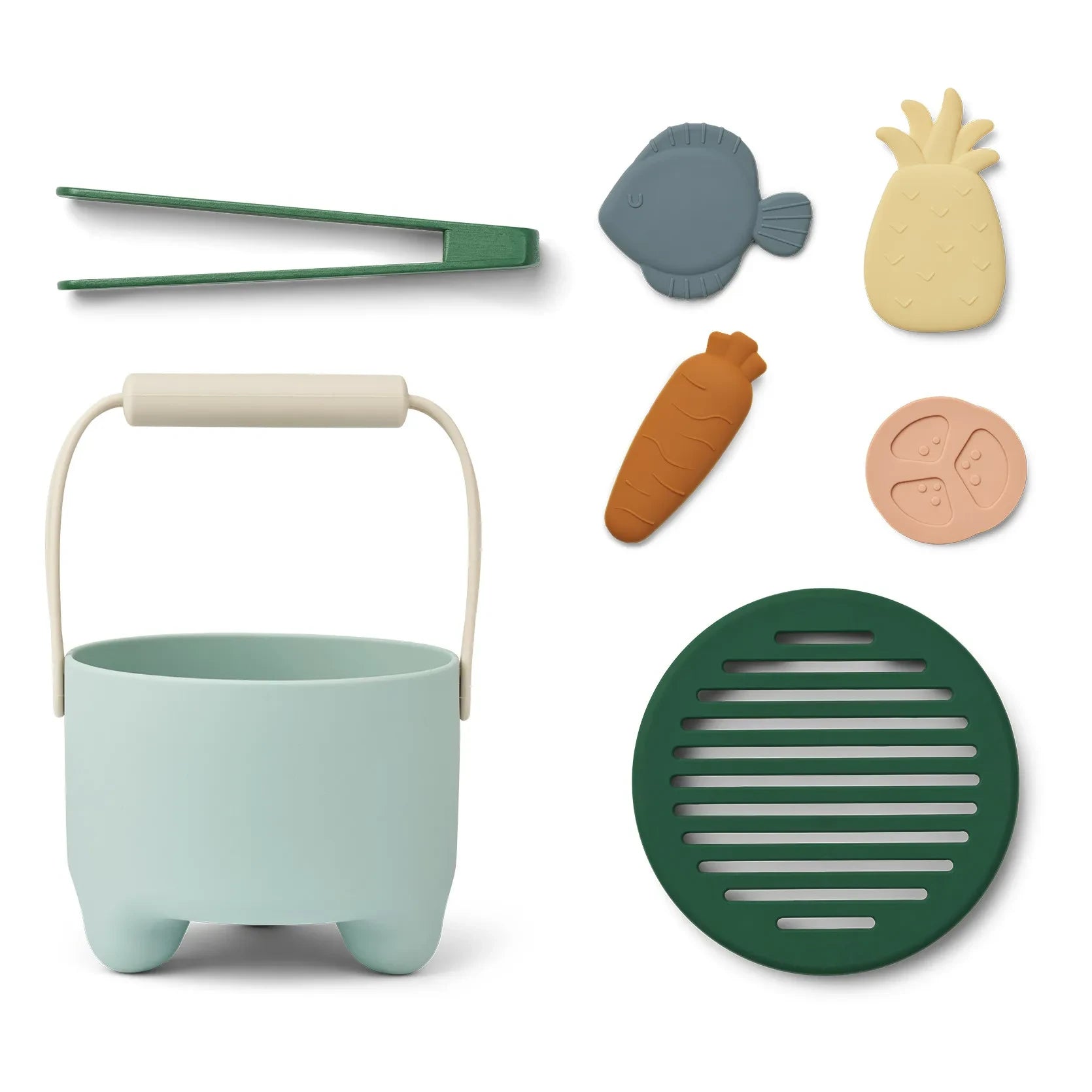 Liewood - Wesley silicone BBQ set | Ice blue multi mix