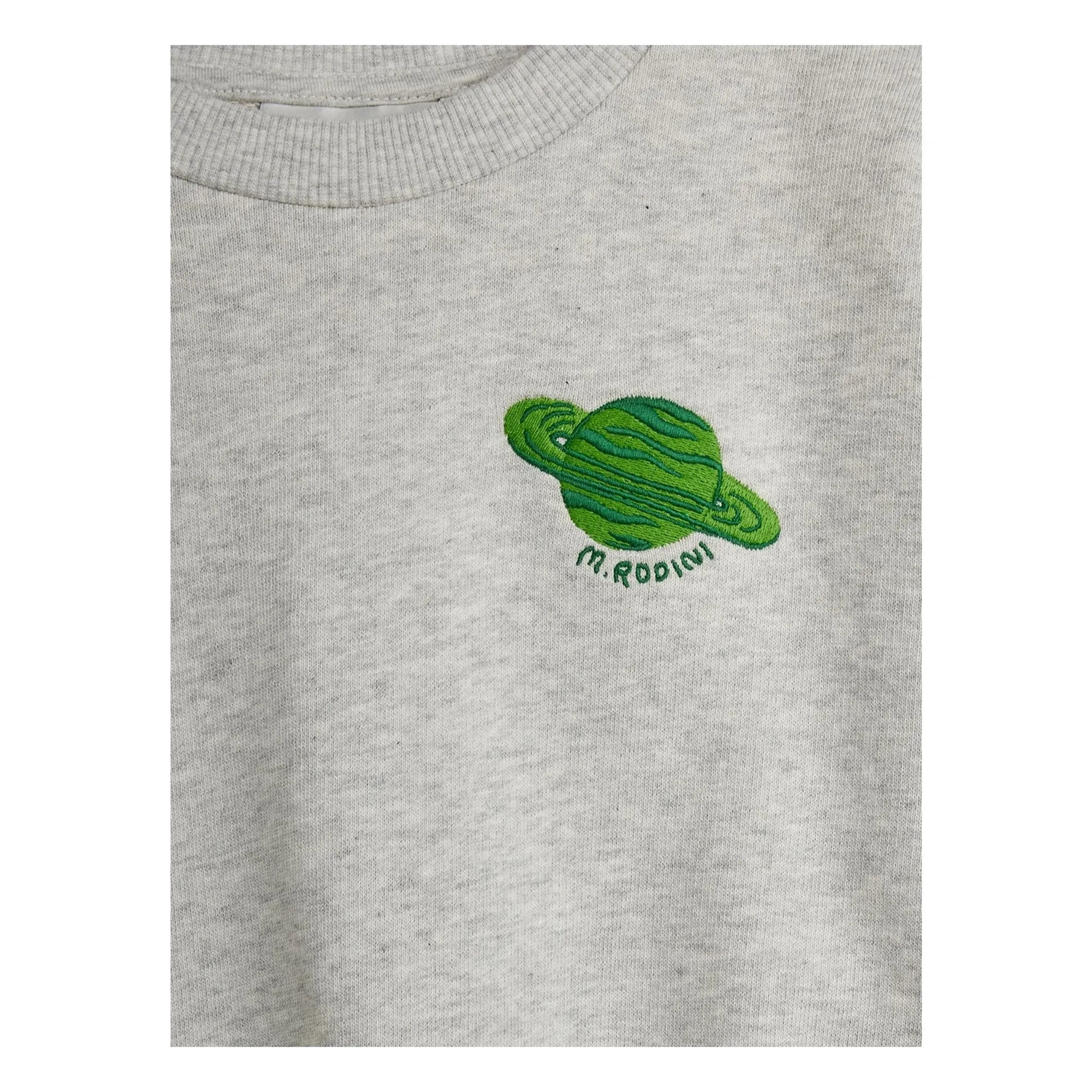 Mini Rodini - Planète Coton Bio sweatshirt | Heather grey