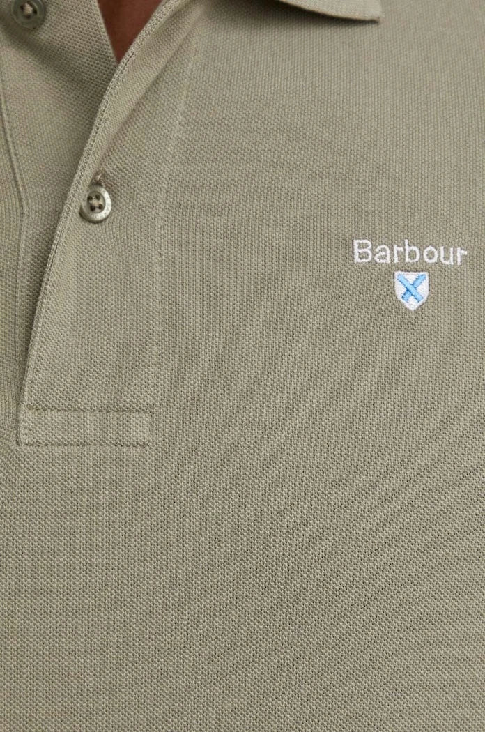 Camiseta de algodón para hombre con cuello Barbour ESSENTIALS
