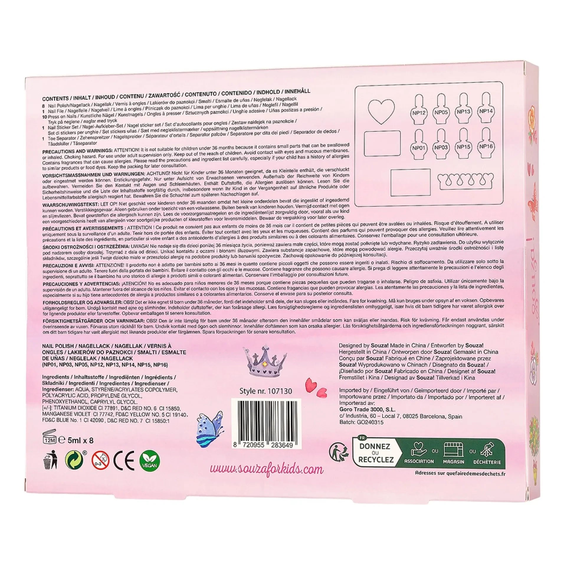Souza - Nagellack-Set Prinzessin