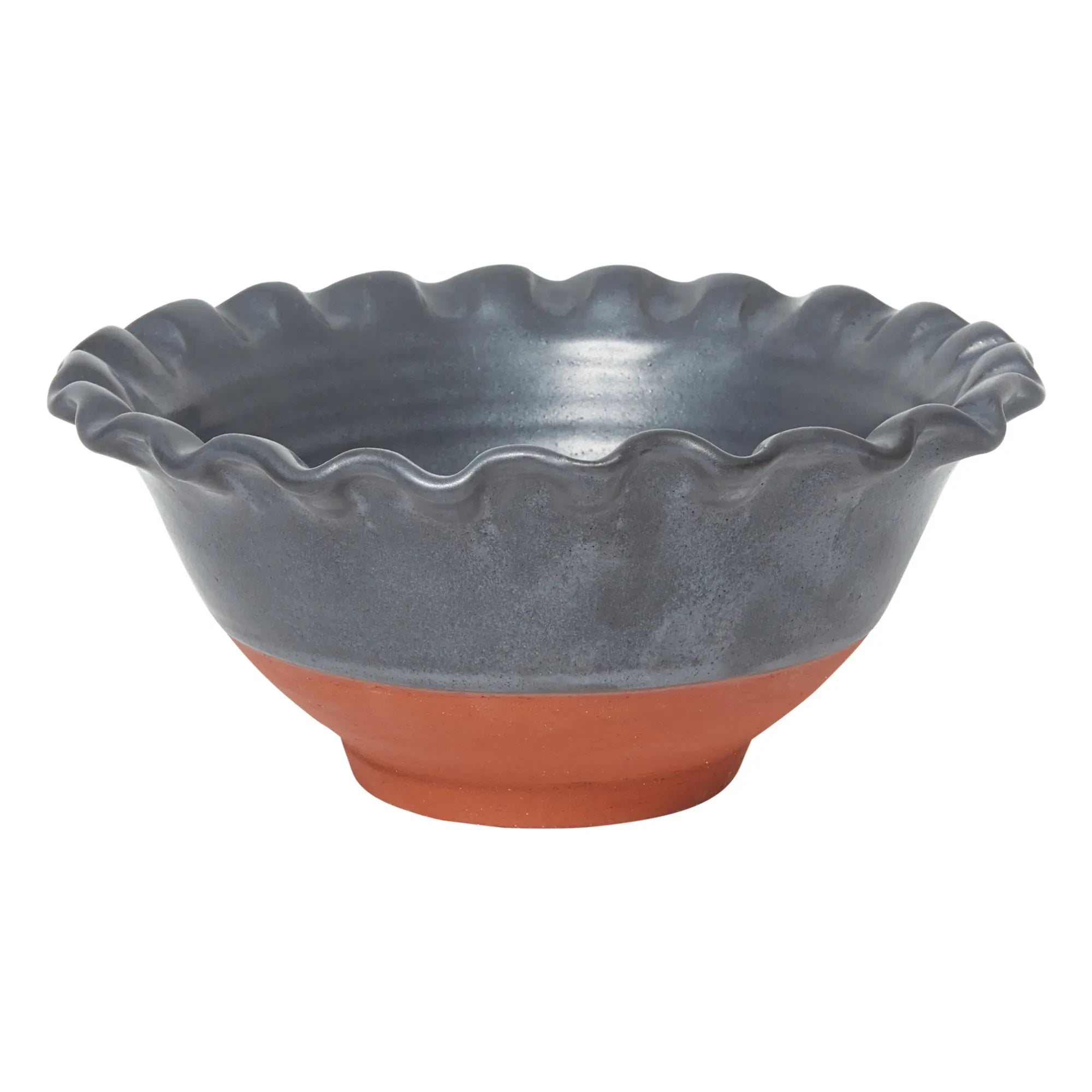 Perla Valtierra - Lola Terracotta Salad Bowl | Dark Gray