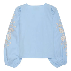 SISSEL EDELBO - Maggan Bio-Baumwollbluse | Blau