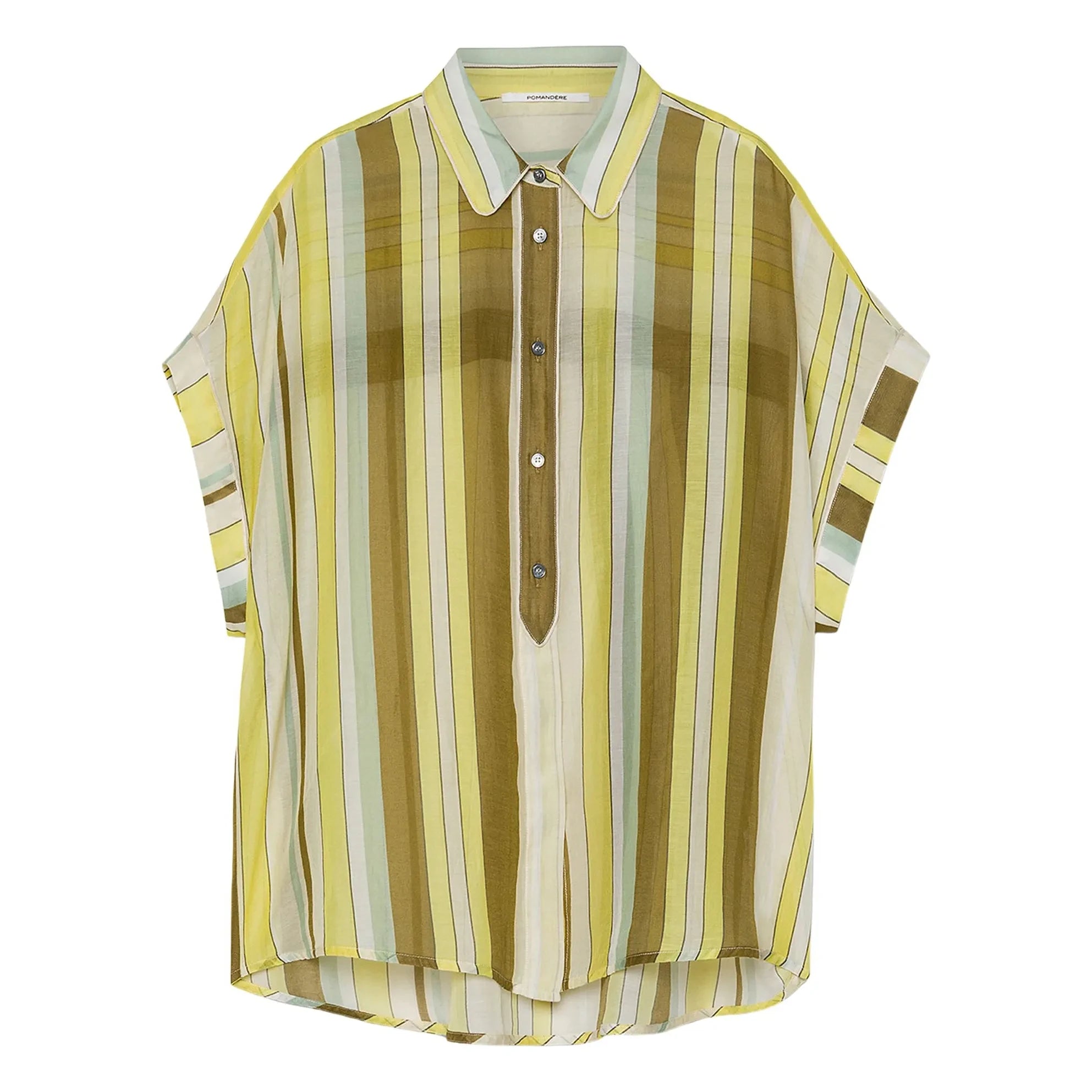 Pomandère - Camisa de popelín | Verde anís