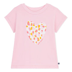 Petit Bateau – Bio-Baumwoll-Herz-T-Shirt | Rosa