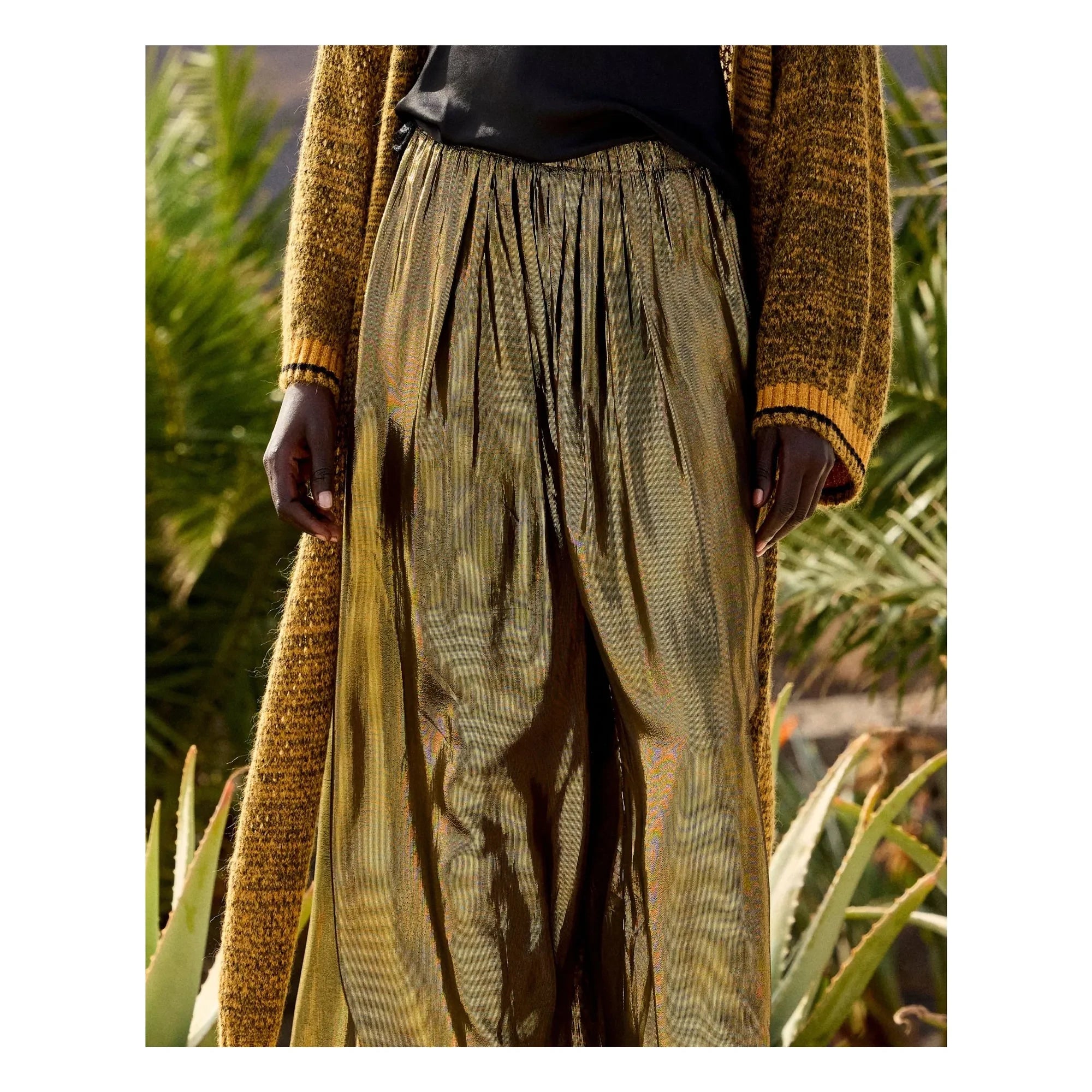 Mes Demoiselles - Leone Metallic Pants | Charcoal