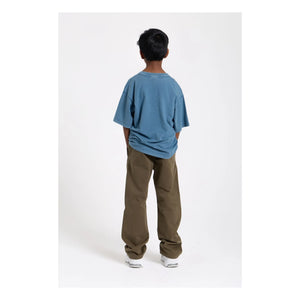 Hundred Pieces - Camiseta de algodón orgánico Finn | Azul