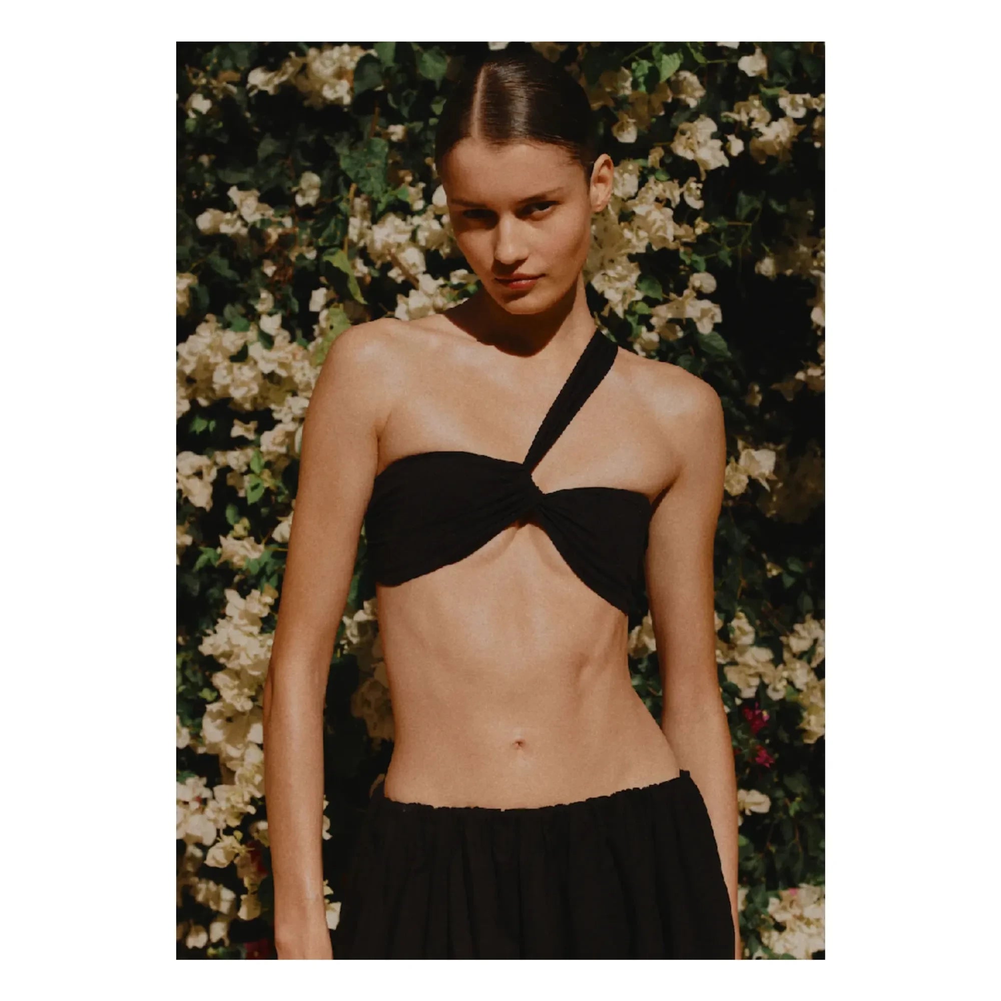 Vanessa Sposi - Le New Asymmetric Swim Top | Black