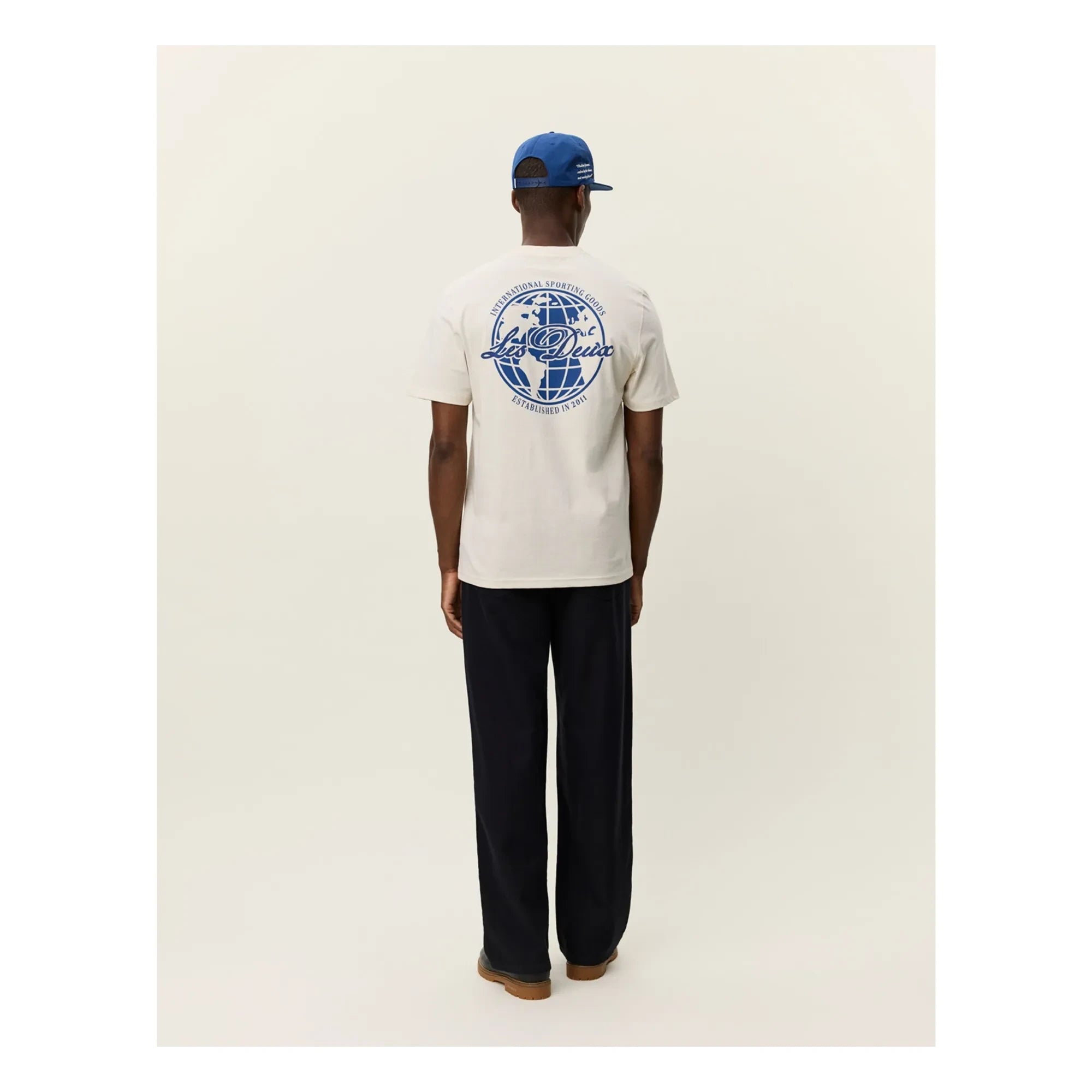 Les Deux - Ben Glode Bio-Baumwoll Rundhals-T-Shirt | Gebrochenes Weiß
