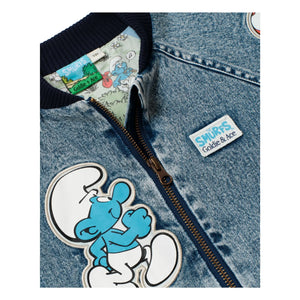 Goldie + Ace - Denim Jacket - Goldie + Ace x Schtroumpfs | Blue