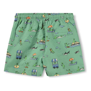 Molo - Niko Aliens Badeshorts | Grün