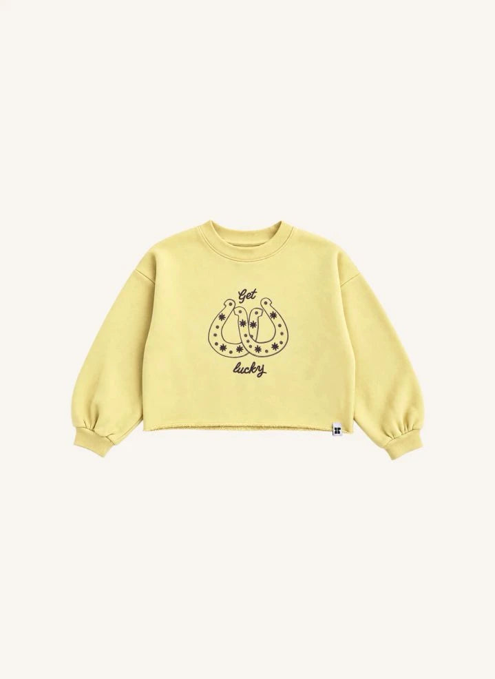 Hundred Pieces - Belmont Lucky Organik Pamuk Sweatshirt | Açık sarı
