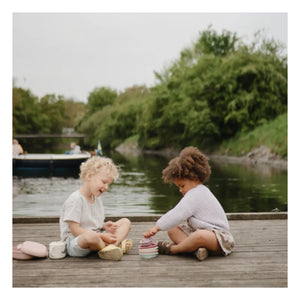 Mushie - Juguetes de baño - Set de 5 | Rosa