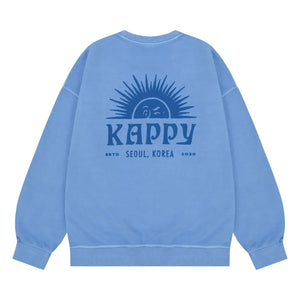 Kappy - Sunny Wing Pigment Sweatshirt | Hellblau