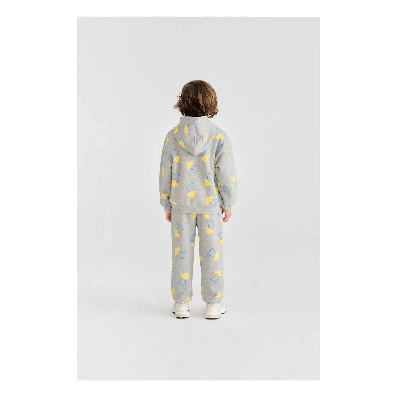 Bobo Choses - Organik Pamuklu Saucer Kapüşonlu Sweatshirt | Heather Gri