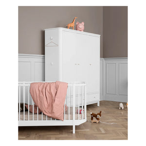 Oliver Furniture - 3 Kapılı Huş Gardırop 204 x 168 cm | Beyaz