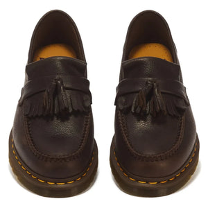 Dr Martens - Adrian YS أحذية لوفر مزينة بشراريب | بني