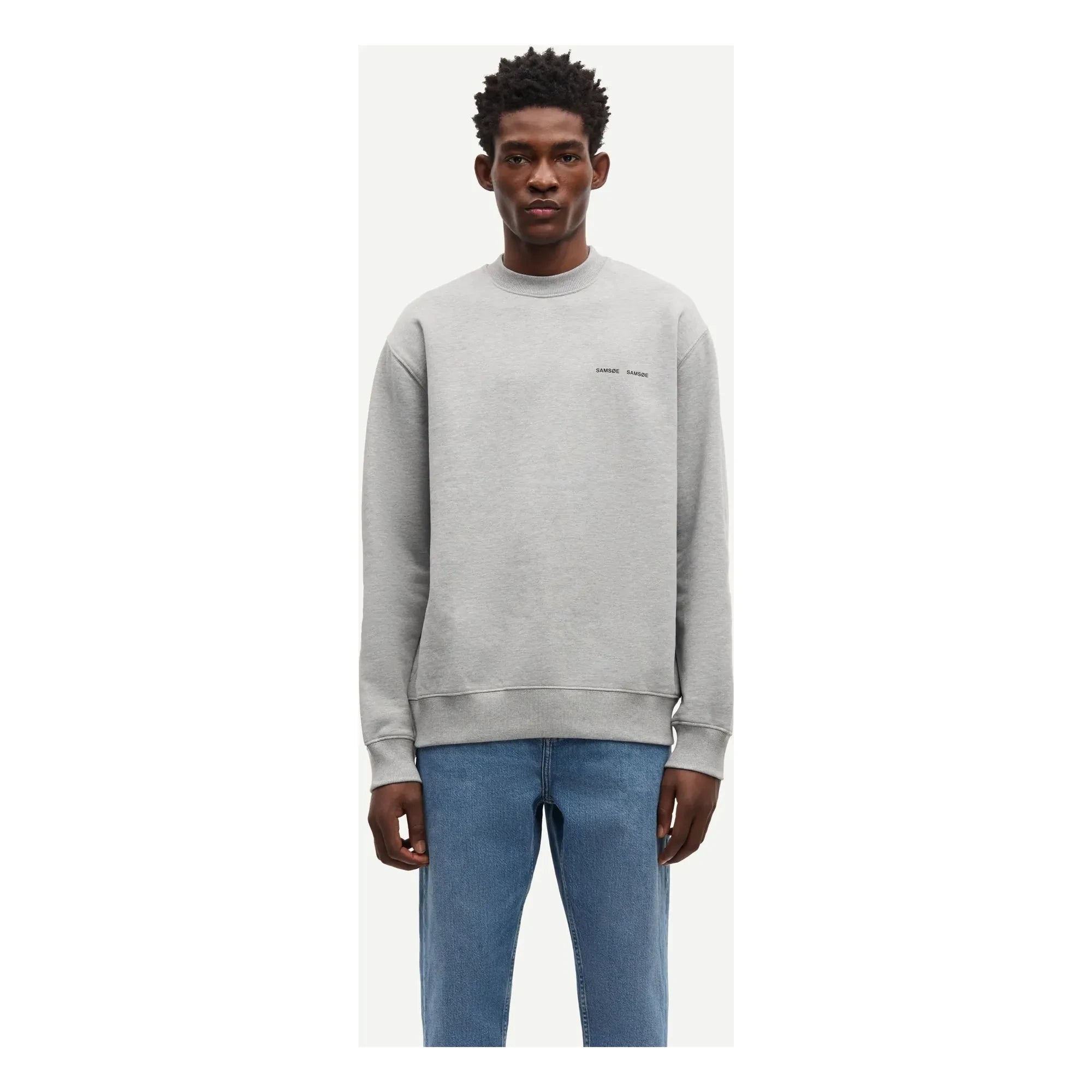 Samsoe Samsoe - Bisiklet yaka sweatshirt Norsbro 11727 | Gri