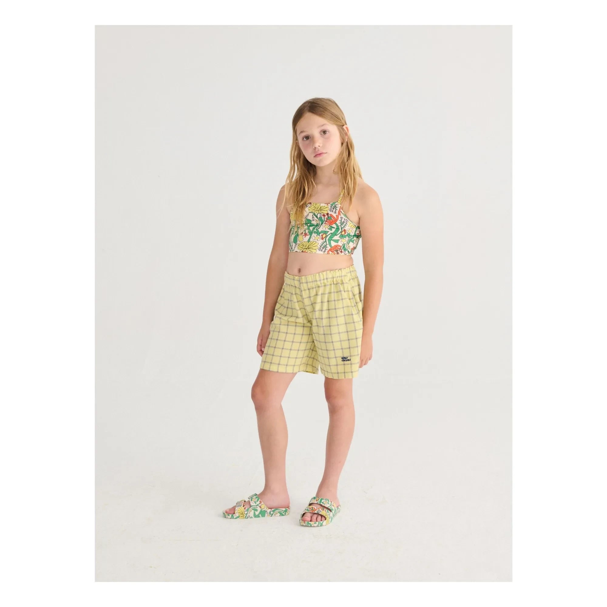 Bobo Choses - Bio-Baumwolle karierte Shorts | Gelb