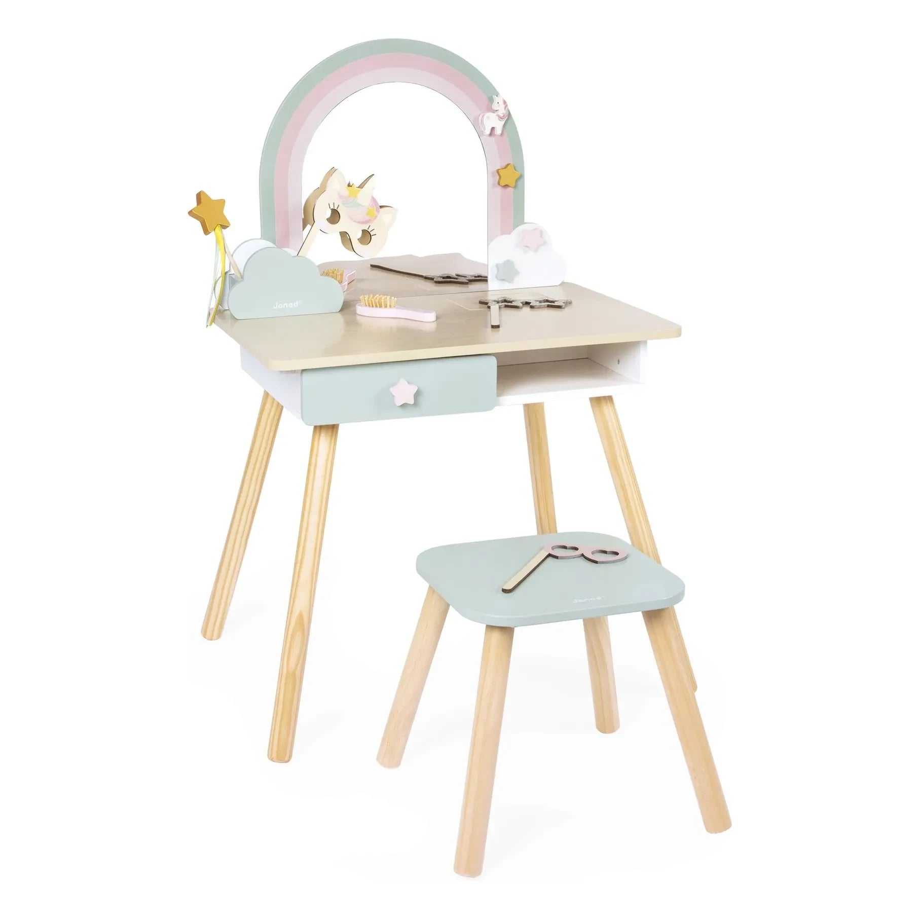 Janod - Einhorn-Frisier-Set