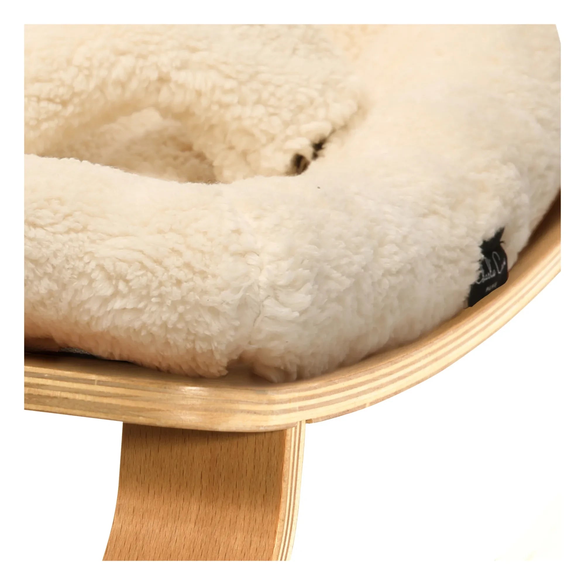 Charlie Crane - Levo Beech Wood Baby Rocker | Ecru