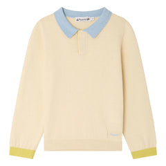 Bonpoint - Mae Organic Cotton Polo Shirt | Ecru