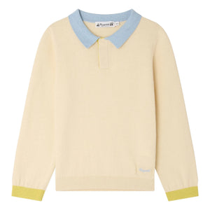 Bonpoint - Mae Organic Cotton Polo Shirt | Ecru