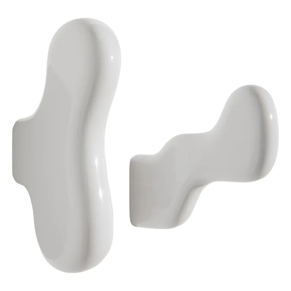 Petite friture - Klump seramik palto askıları - 2'li set | Beyaz