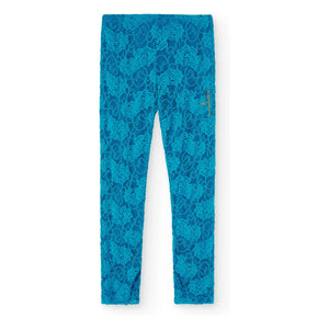 The Animals Observatory - Krokodil-Spitzen-Leggings | Blau