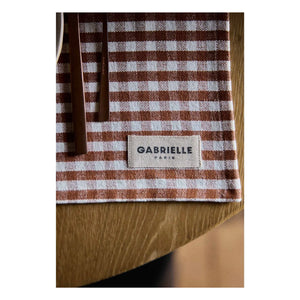 Gabrielle Paris - Salvamantel Gingham Moka | Mocha