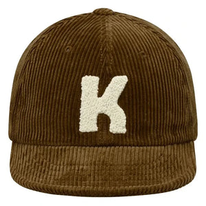 Kappy - Gorra de terciopelo con logo | Marrón