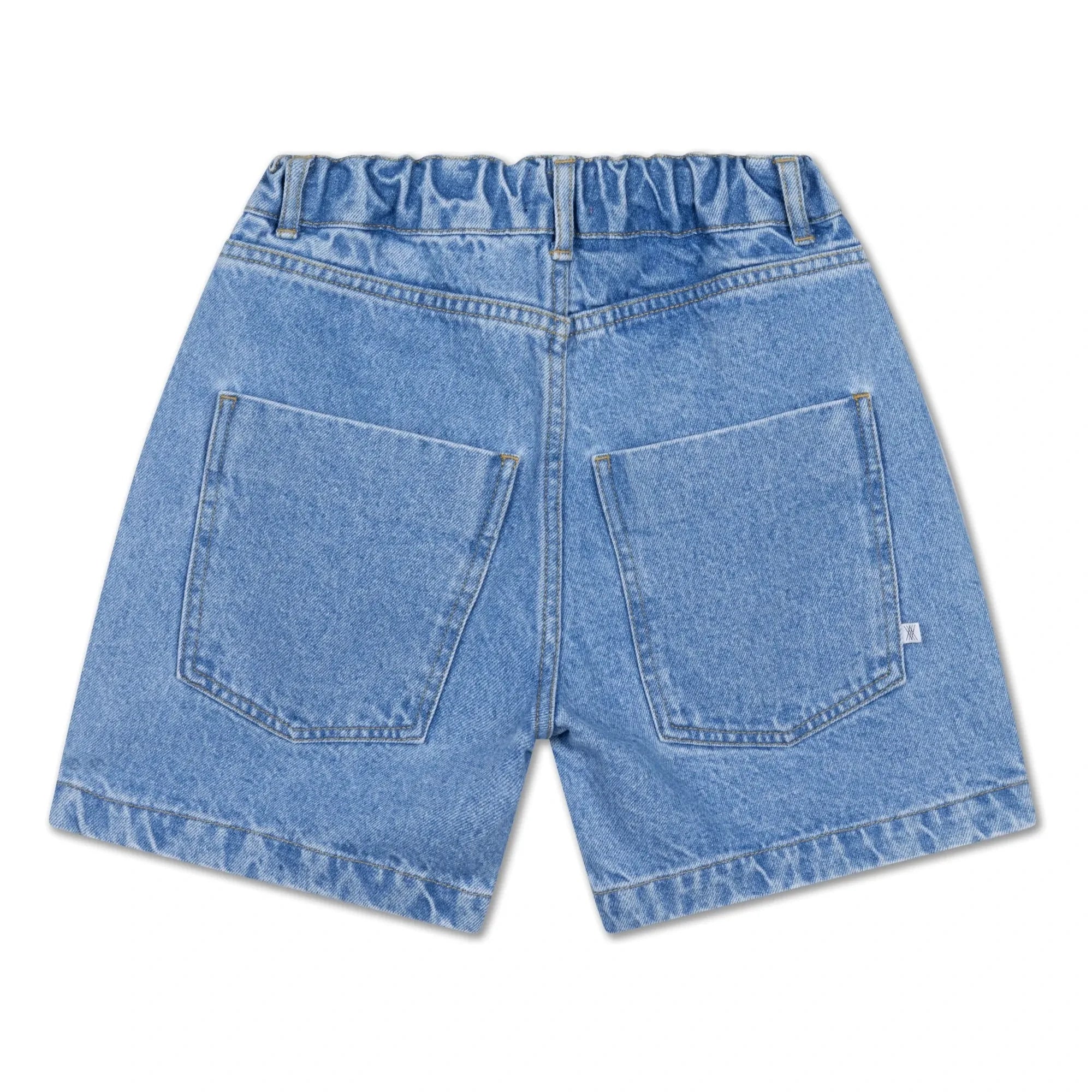 Repose AMS - Denim Bio-Baumwoll-Bermuda-Shorts | Blau