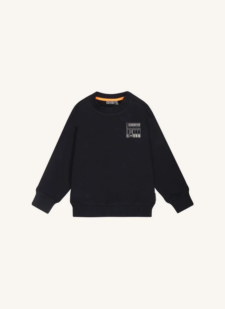 Tumble N'Dry - Keighley Organik Pamuklu Sweatshirt | Gece mavisi