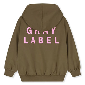 Gray Label - Fermuarlı Sweat Gri Etiket Organik Pamuk | Kahverengi