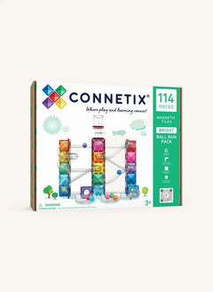Connetix - Gökkuşağı | 114 Parça Parlak Top Yarışı Paketi