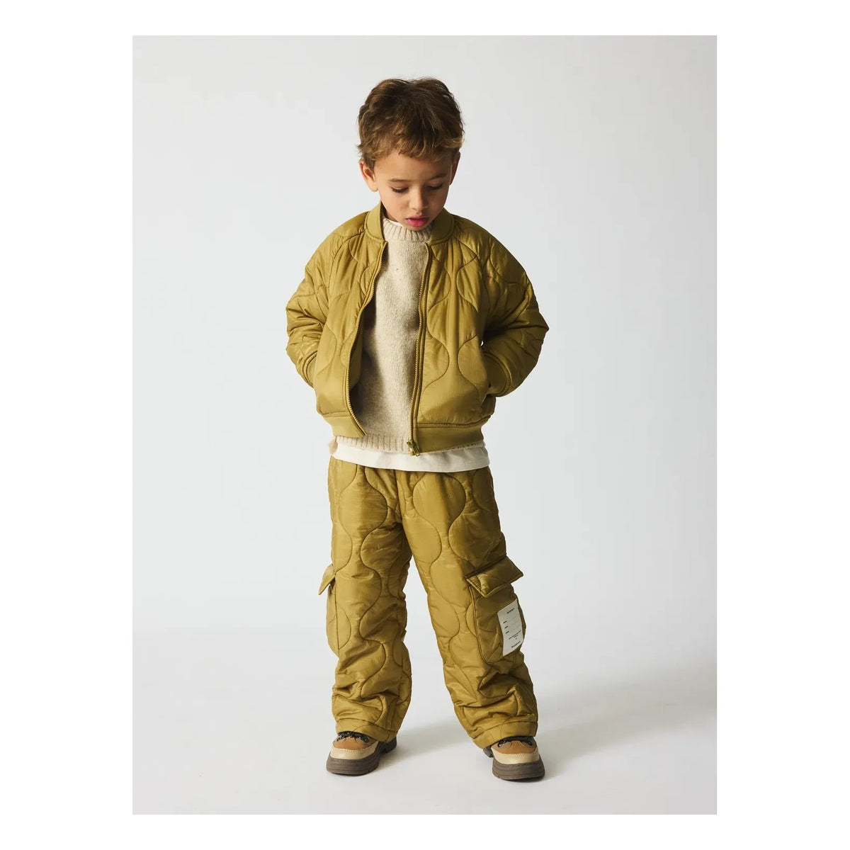 brunobruno nation - Harrold Bomberjacke aus recycelten Fasern | Senf