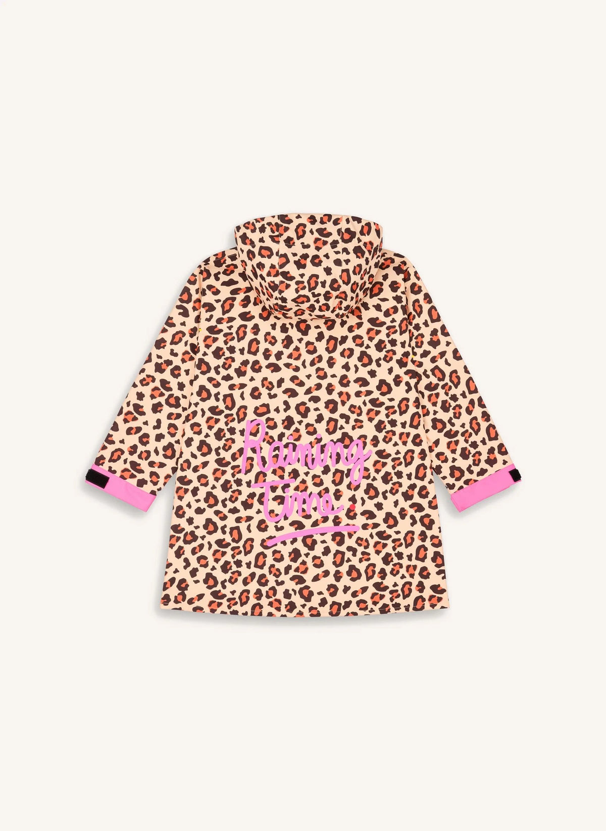 Hello Hossy - Su Geçirmez Leopar Desenli Kısa Panço | Kahverengi