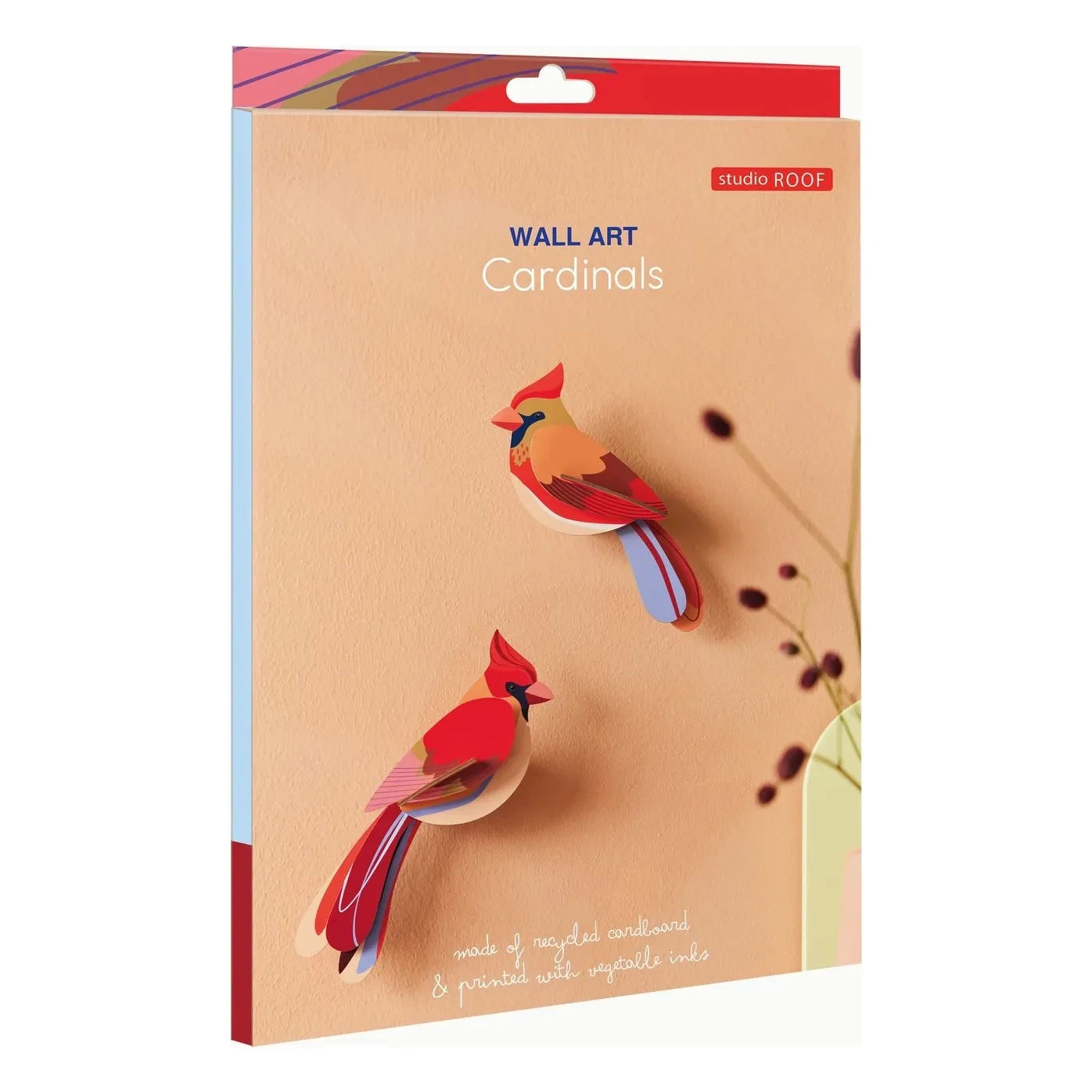 Studio Roof - Kardinaller duvar süsleri - 2'li Set | Kırmızı