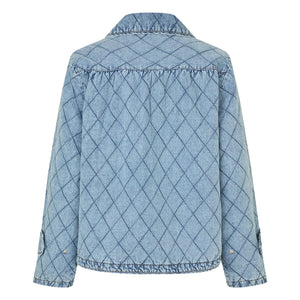Lollys Laundry - Viola Kapitone Pamuk Ceket | Denim mavisi