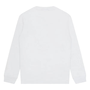 Stone Island - Logo Tişört Uzun Kollu | Beyaz