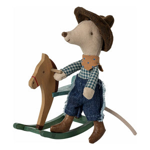 Maileg - Ratón hermano pequeño, Cowboy con su caballo