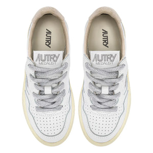 Autry - Baskets Kids Medalist Düşük Deri ve Süet | Beyaz