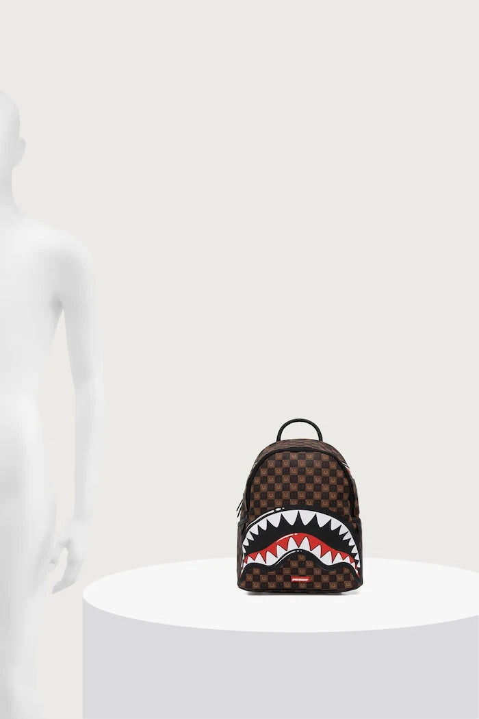 Sprayground - Mochila Marrón de Tiburones en París 910B9305NSZ