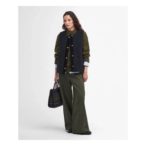 Barbour - Chaleco sin mangas Dulsie Shearling | Negro