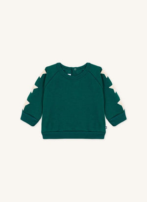 Petit Bateau - Baby Stars Sweat | Yeşil