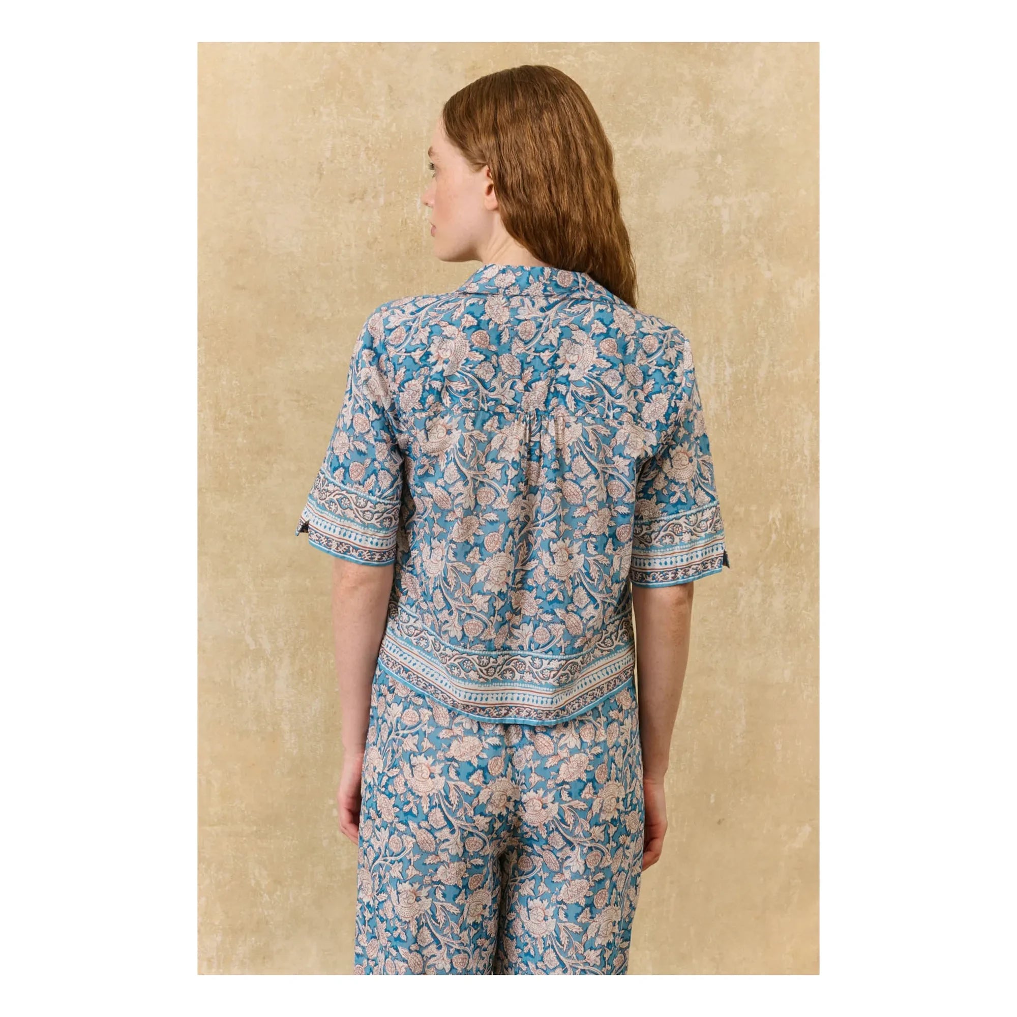 Louise Misha - Pijama Louka de algodón orgánico | Azul